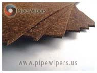 NEOPRENE CORK fine grain PIPE WIPERS NEOPRENE CORK fine grain PIPE WIPERS